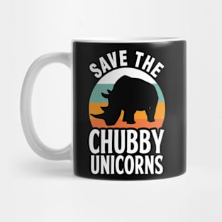 Rhino Rescues Nashörner Chubby Unicorns Mug